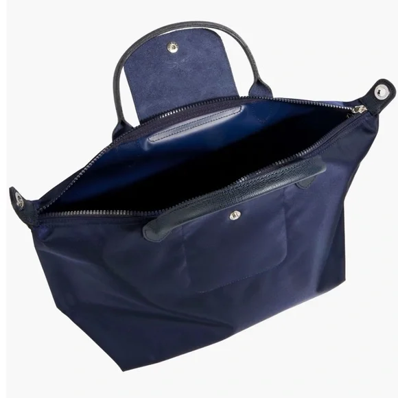 LONGCHAMP Le Pliage leather-trimmed shell tote NWOT - Picture 6 of 16